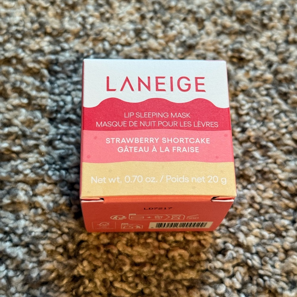 NEW Laneige strawberry shortcake lip mask